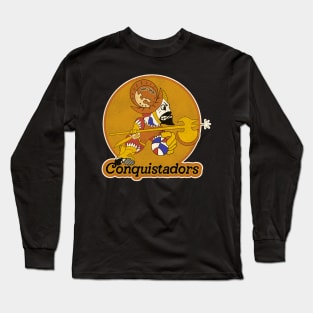 Retro Defunct San Diego Conquistadors Basketball Long Sleeve T-Shirt